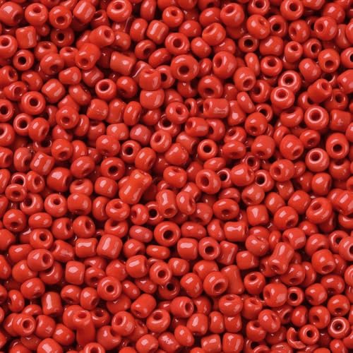 Handicraft Emporium Glasperlen, rund, 450 g, 2 mm, Rot Handicraft Emporium Glasperlen, rund, 450 g, 2 mm, Rot von Handicraft Emporium