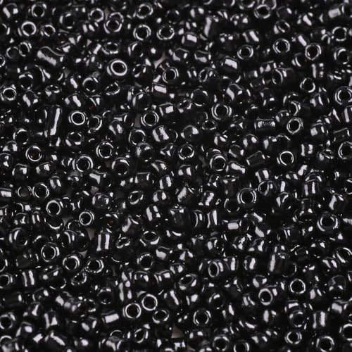 Handicraft Emporium Glasperlen, rund, 450 g, 2 mm, Schwarz von Handicraft Emporium