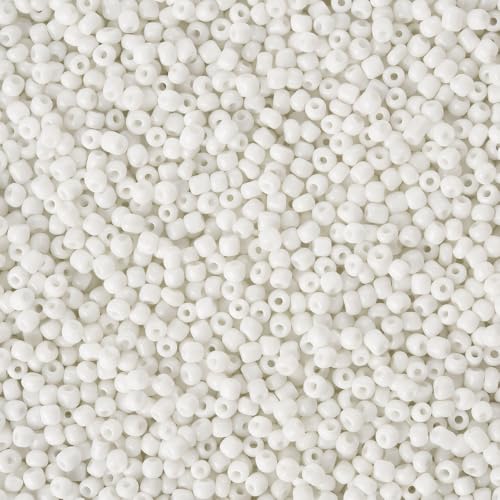 Handicraft Emporium Glasperlen, rund, 450 g, 2 mm, Weiß von Handicraft Emporium