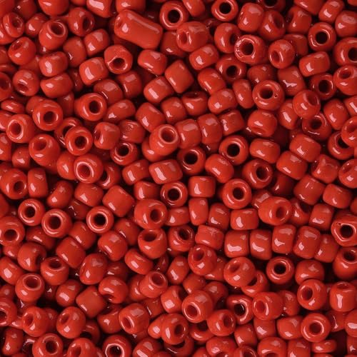 Handicraft Emporium Glasperlen, rund, 450 g, 3 mm, Rot Handicraft Emporium Glasperlen, rund, 450 g, 3 mm, Rot von Handicraft Emporium