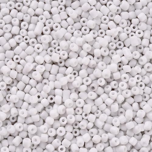 Handicraft Emporium Glasperlen, rund, 450 g, 3 mm, Weiß von Handicraft Emporium