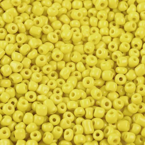 Handicraft Emporium Glasperlen, rund, 450 g, 4 mm, Gelb Handicraft Emporium Glasperlen, rund, 450 g, 4 mm, Gelb von Handicraft Emporium