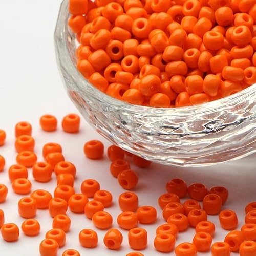 Handicraft Emporium Glasperlen, rund, 450 g, 4 mm, Orange Handicraft Emporium Glasperlen, rund, 450 g, 4 mm, Orange von Handicraft Emporium