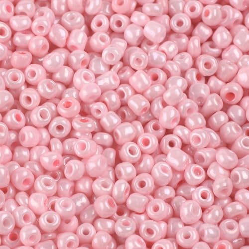 Handicraft Emporium Glasperlen, rund, 450 g, 4 mm, Rosa Handicraft Emporium Glasperlen, rund, 450 g, 4 mm, Rosa von Handicraft Emporium