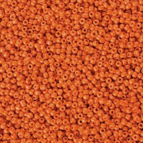 Handicraft Emporium Glasperlen, rund, 900 g, 2 mm, Orange von Handicraft Emporium