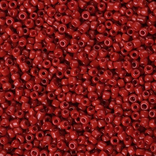 Handicraft Emporium Glasperlen, rund, 900 g, 2 mm, Purpurrot von Handicraft Emporium