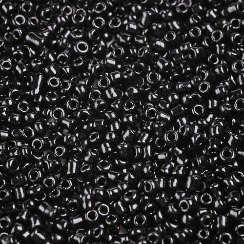 Handicraft Emporium Glasperlen, rund, 900 g, 2 mm, Schwarz von Handicraft Emporium