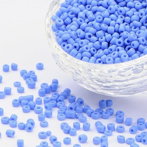 Handicraft Emporium Glasperlen, rund, 900 g, 3 mm, Kornblumenblau Handicraft Emporium Glasperlen, rund, 900 g, 3 mm, Kornblumenblau von Handicraft Emporium