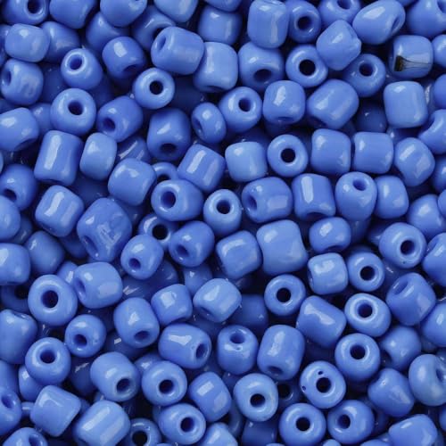 Handicraft Emporium Glasperlen, rund, 900 g, 4 mm, Kornblumenblau von Handicraft Emporium