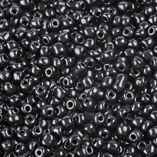 Handicraft Emporium Glasperlen, rund, 900 g, 4 mm, Schwarz Handicraft Emporium Glasperlen, rund, 900 g, 4 mm, Schwarz von Handicraft Emporium