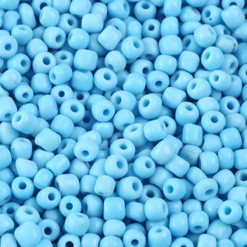 Handicraft Emporium Glasperlen, rund, 900 g, 4 mm, hellhimmelblau von Handicraft Emporium