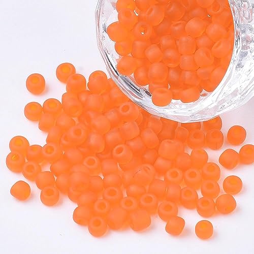 Handicraft Emporium Glasperlen, rund, mattiert, 4 mm, Orange, 8/0 Handicraft Emporium Glasperlen, rund, mattiert, 4 mm, Orange, 8/0 von Handicraft Emporium