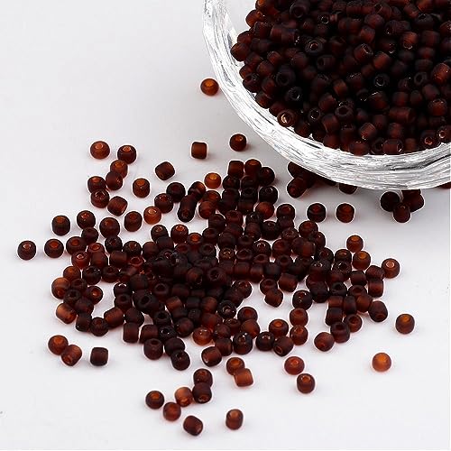Handicraft Emporium Rocailles-Perlen, mattiert, rund, 3 mm, Braun, 8/0 Handicraft Emporium Rocailles-Perlen, mattiert, rund, 3 mm, Braun, 8/0 von Handicraft Emporium