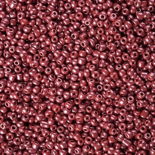 Handicraft Emporium Undurchsichtige Glasperlen, glänzend, 2 mm, Rot, 450 g Handicraft Emporium Undurchsichtige Glasperlen, glänzend, 2 mm, Rot, 450 g von Handicraft Emporium