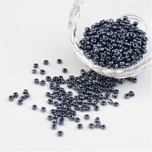 Handicraft Emporium Undurchsichtige Glasperlen, glänzend, 3 mm, Schwarz, 50 g Handicraft Emporium Undurchsichtige Glasperlen, glänzend, 3 mm, Schwarz, 50 g von Handicraft Emporium