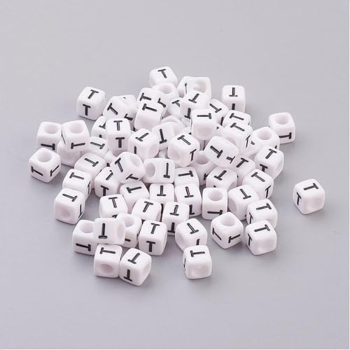 Handicraft Emporium Würfelförmige Alphabet-Acrylperlen, 50 g, T Handicraft Emporium Würfelförmige Alphabet-Acrylperlen, 50 g, T von Handicraft Emporium