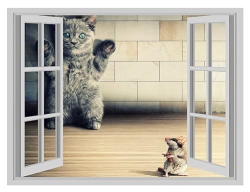 Handmade By Stukk Katze Mäuse 3D Wandaufkleber Kinderzimmer Spielplatz Katze Mäuse Wandaufkleber Dekoration Handmade By Stukk Katze Mäuse 3D Wandaufkleber Kinderzimmer Spielplatz Katze Mäuse Wandaufkleber Dekoration von Handmade By Stukk