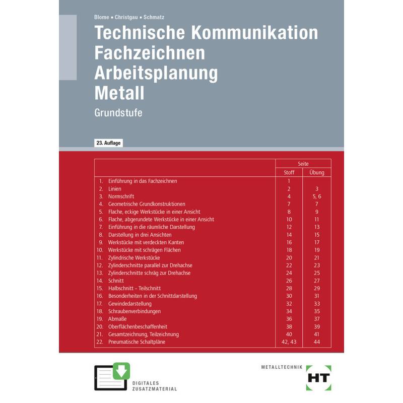 Technische Kommunikation - Silke Blome, Elmar Schmatz, Hans Christgau, Geheftet von Handwerk und Technik