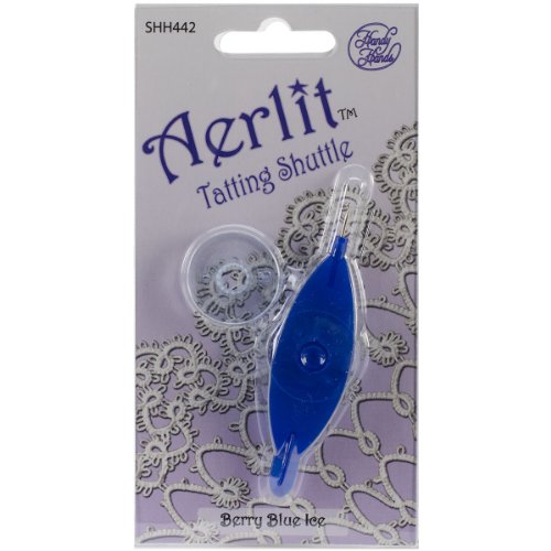 Handy Hands Aerlit Occhi-Schiffchen mit 2 Spulen, Farbton: Blau („Berry Blue Ice“) von Handy Hands