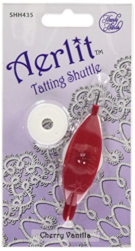 Handy Hands Aerlit Tatting Shuttle mit 2 Spulen-SHH435, Cherry Vanilla Handy Hands Aerlit Tatting Shuttle mit 2 Spulen-SHH435, Cherry Vanilla von Handy Hands