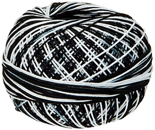 Handy Hands Lizbeth Ägyptische Baumwolle Häkelgarn, Klöppelgarn und Strickgarn, Spitzengröße 10 (25 Gramm, 122 Yards) – HH10148, Zebra von Handy Hands