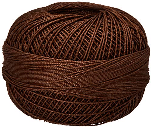 Handy Hands Lizbeth Ägyptische Baumwolle Häkelgarn Häkelgarn Strick Größe 20 (25 Gramm, 210 Yards) – HH20692, Mokkabraun dunkel von Handy Hands