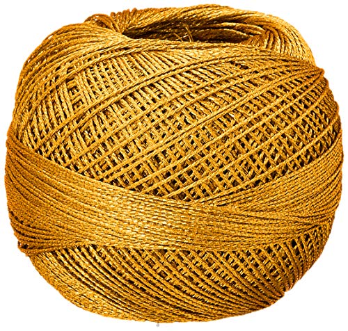 Liz Metallic Größe 20 Faden, 155 Yards, 25 g, Gold Liz Metallic Größe 20 Faden, 155 Yards, 25 g, Gold von Handy Hands