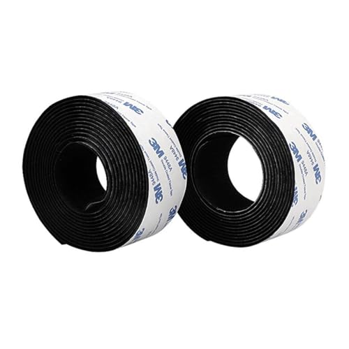 Hanfix Klettband Selbstklebend Extra Stark mit Doppelseitig Klebende 3M, Klettverschluss Selbstklebendes Klebepad Flauschband und Hakenband 5m (Schwarz) von Hanfix