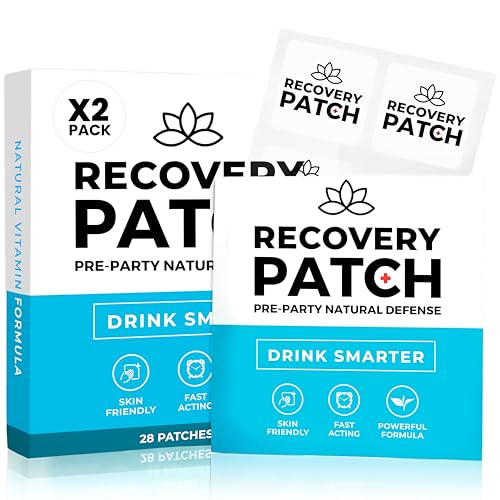 Party Treats Patches 56 Stück (zwei 28 Packungen) – Erfrischt und energetisiert aufwachen mit unseren 100% natürlichen Inhaltsstoffen Party-Patch – hautfreundlich und wasserdicht – verbesserte von Hangover Treats