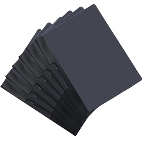 Dokumentenmappe in Briefgröße, Dokumentenmappe mit seitlicher Öffnung, drehbarer Klemme, wasserabweisend, 29,6 x 22,9 cm, Dokumenten-Organizer, 6 Stück von Hangsu