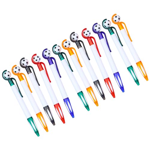 Hangsu 12 Stück Fußball-Kugelschreiber, 1,0 mm, einziehbarer Kugelschreiber, nachfüllbar, Signierstift zum Schreiben von Journaling-Kugelschreibern Hangsu 12 Stück Fußball-Kugelschreiber, 1,0 mm, einziehbarer Kugelschreiber, nachfüllbar, Signierstift zum Schreiben von Journaling-Kugelschreibern von Hangsu