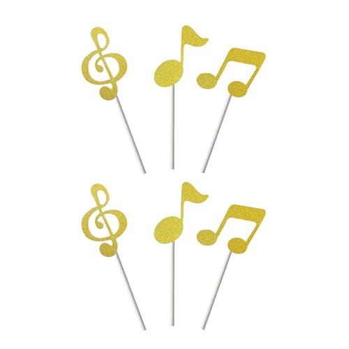 Kuchendekoration mit Musiknoten, recycelbar, Musik-Symbol-Form, Cupcake-Zubehör, Partyzubehör, Musiknoten-Kuchenaufsätze Kuchendekoration mit Musiknoten, recycelbar, Musik-Symbol-Form, Cupcake-Zubehör, Partyzubehör, Musiknoten-Kuchenaufsätze von Hangsu