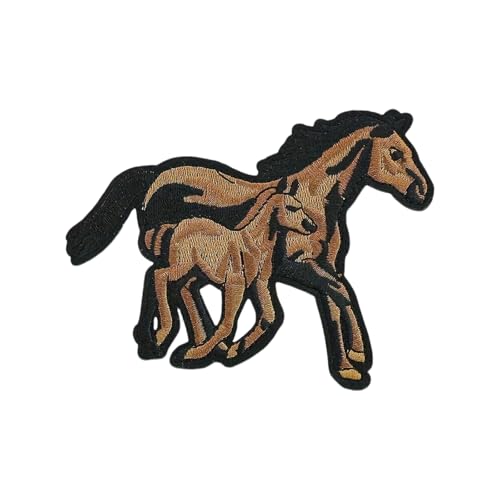 Ponys Bestickte Flecken Pferdekopf Nähflecken Eisen Auf Flecken Applique Flecken Auf Flecken Für Kleiderbeutel Nähen von Hangsu