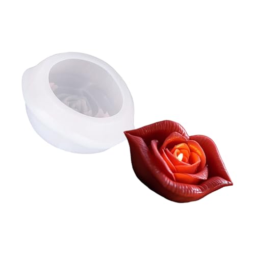 Silikonformen, Rosenlippe, Epoxidharz, Bastelgussteile für Blumen, Silikonrosen, Lippenpflaster, Gießen von Hangsu