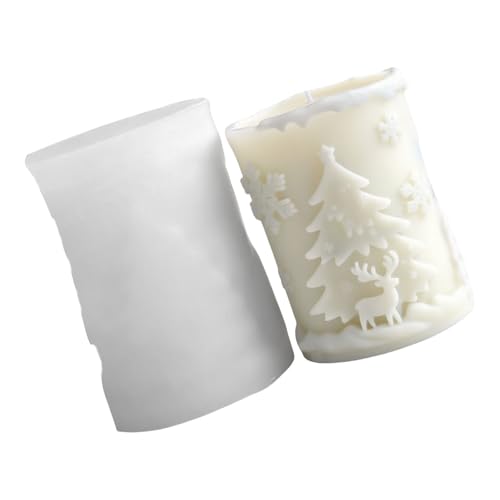 Weihnachts-Silikonformen, Ornament, Gießformen, Schneeflocke, Zylinder, Pflaster, Bastelbedarf, Weihnachten, Silikon, Ornament, Zylinder, Epoxidharz von Hangsu