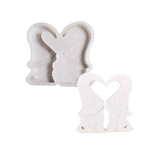 Weihnachtspaar Silikonformen Für Epoxidharz Kerzenseife Herstellen Fondant Silikonformen Für Dessertschokolade von Hangsu