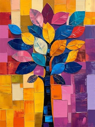 5D Diamond Painting Abstrakt Diamant Painting Kinder Blatt DIY Vollbohrer Diamant Malerei Set für Anfänger mit Malerei Zubehö, Mosaikherstellung Diamonds Leinwand Basteln für Wanddeko 30x40cm H-402 5D Diamond Painting Abstrakt Diamant Painting Kinder Blatt DIY Vollbohrer Diamant Malerei Set für Anfänger mit Malerei Zubehö, Mosaikherstellung Diamonds Leinwand Basteln für Wanddeko 30x40cm H-402 von Hanjunng
