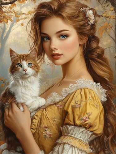 5D Diamond Painting Katze Diamant Painting Kinder Mädchen DIY Vollbohrer Diamant Malerei Set für Anfänger mit Malerei Zubehö, Mosaikherstellung Diamonds Leinwand Basteln für Wanddeko 80x100cm H-385 5D Diamond Painting Katze Diamant Painting Kinder Mädchen DIY Vollbohrer Diamant Malerei Set für Anfänger mit Malerei Zubehö, Mosaikherstellung Diamonds Leinwand Basteln für Wanddeko 80x100cm H-385 von Hanjunng