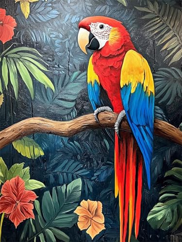 5D Diamond Painting Papagei Diamant Painting Kinder Wald DIY Vollbohrer Diamant Malerei Set für Anfänger mit Malerei Zubehö, Mosaikherstellung Diamonds Leinwand Basteln für Haus Wanddeko 30x40cm H-382 5D Diamond Painting Papagei Diamant Painting Kinder Wald DIY Vollbohrer Diamant Malerei Set für Anfänger mit Malerei Zubehö, Mosaikherstellung Diamonds Leinwand Basteln für Haus Wanddeko 30x40cm H-382 von Hanjunng