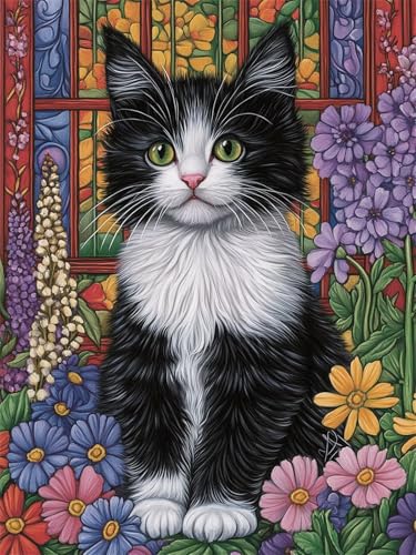Diamond Painting Erwachsene Katze 5D Diamant Painting Bilder Blume DIY Vollbohrer Diamanten Malerei Picture 60x90 cm Malen Nach Zahlen Mosaik Bastelset Crystal Art Basteln für Haus Wand Deko H-388 Diamond Painting Erwachsene Katze 5D Diamant Painting Bilder Blume DIY Vollbohrer Diamanten Malerei Picture 60x90 cm Malen Nach Zahlen Mosaik Bastelset Crystal Art Basteln für Haus Wand Deko H-388 von Hanjunng