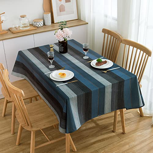 Tischdecke Geburtstag Abwaschbar Tischdecke Blau Grau 180 x 140cm Herbst Tischdecke Leinen Waschbar für Weihnachts Party Küche Hochzeit Tischtuch Dekoration Tischdecke Rechteckig Holzstruktur Muster Tischdecke Geburtstag Abwaschbar Tischdecke Blau Grau 180 x 140cm Herbst Tischdecke Leinen Waschbar für Weihnachts Party Küche Hochzeit Tischtuch Dekoration Tischdecke Rechteckig Holzstruktur Muster von Hanrunsi