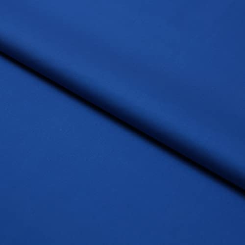 3 Meter Baumwollstoff Meterware Uni Linon - Einfarbiger Stoff, 100% Baumwolle, 150 cm breit – Weiche & Pflegeleichte Qualität – Für Bettwäsche, Bekleidung, Vorhänge, Tischdecken (Kobalt Blau) von Hans-Textil-Shop