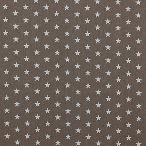 Baumwollstoff Sterne Taupe – Stoff Meterware 150 cm breit, weicher Baumwollstoff für Kinder, Weihnachten & Deko, pflegeleicht, ideal zum Nähen von Kleidung, Bettwäsche, Vorhängen & Kissen Baumwollstoff Sterne Taupe – Stoff Meterware 150 cm breit, weicher Baumwollstoff für Kinder, Weihnachten & Deko, pflegeleicht, ideal zum Nähen von Kleidung, Bettwäsche, Vorhängen & Kissen von Hans-Textil-Shop