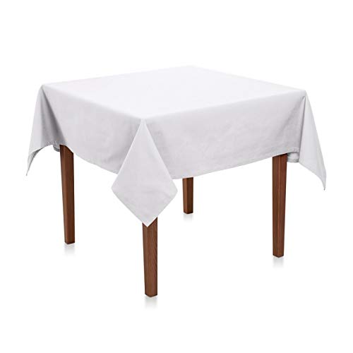 Biertisch Tischdecke Uni Polyester - Einfarbig, Pflegeleicht, Bügelfrei, Biertischtischdecke, Für Bierzeltgarnitur (Weiß, 130x270 cm) von Hans-Textil-Shop