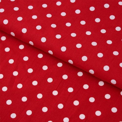 Hans-Textil-Shop Baumwollstoff Rot Gepunktet – Stoff Meterware 140 cm – Roter Stoff mit weißen Punkten – Punkte Stoff Baumwolle für Kissen, Bettwäsche, Kinderstoff, Deko, Bekleidung Hans-Textil-Shop Baumwollstoff Rot Gepunktet – Stoff Meterware 140 cm – Roter Stoff mit weißen Punkten – Punkte Stoff Baumwolle für Kissen, Bettwäsche, Kinderstoff, Deko, Bekleidung von Hans-Textil-Shop