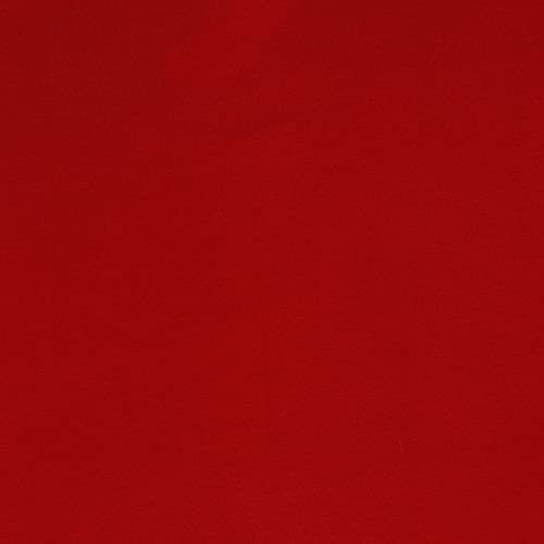 Hans-Textil-Shop Stoff Meterware Uni Jersey - 1 Meter, Schadstoffgeprüft, Jerseystoff, Deko, Kleidung, Shirts, Röcke, Leggings (Dunkel Rot) von Hans-Textil-Shop