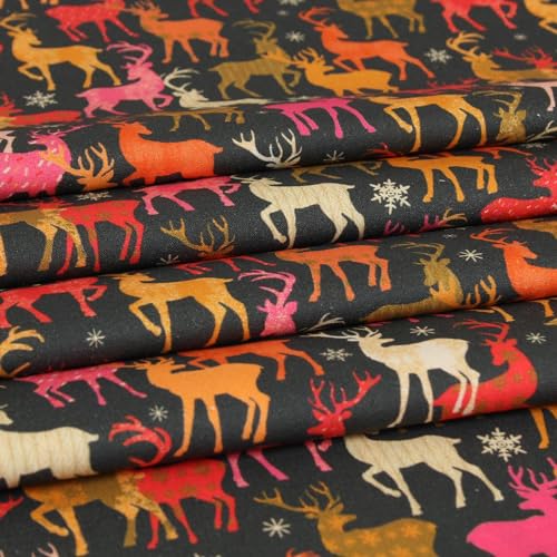 Stoff Meterware Hirschen bunt Patchwork Baumwolle - 1 Meter, Hirsch, Schneeflocke, Winter, Weihnachten, Deko, Tischdecke, Tischläufer, Vorhänge, Taschen, Landhaus, Tracht, Deko Stoff Meterware Hirschen bunt Patchwork Baumwolle - 1 Meter, Hirsch, Schneeflocke, Winter, Weihnachten, Deko, Tischdecke, Tischläufer, Vorhänge, Taschen, Landhaus, Tracht, Deko von Hans-Textil-Shop