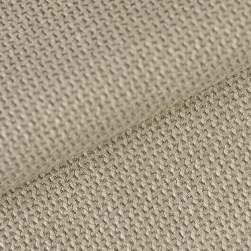 Stoff Meterware Olliver - 1 Meter, Polsterstoff, Möbelbezugsstoff, Bezugsstoff, Möbelstoff, 95 000 Scheuertouren (Creme) von Hans-Textil-Shop