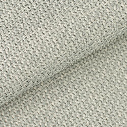 Stoff Meterware Olliver - 1 Meter, Polsterstoff, Möbelbezugsstoff, Bezugsstoff, Möbelstoff, 95 000 Scheuertouren (Hellgrau) von Hans-Textil-Shop