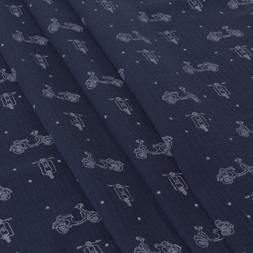 Stoff Meterware Roller Marine Musselin - 1 Meter, Dunkelblau, Blau, Roller, Kinder, Jungs, Bekleidung, Hose, Kissen, Bettwäsche, Deko Stoff Meterware Roller Marine Musselin - 1 Meter, Dunkelblau, Blau, Roller, Kinder, Jungs, Bekleidung, Hose, Kissen, Bettwäsche, Deko von Hans-Textil-Shop